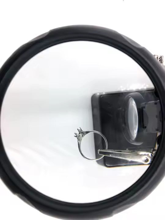 5 LED Light Desktop LED Auxiliary Clip Loupe Magnifier Metal Soldering Iron Stand Electronic Helping Hand Welding Magnifying