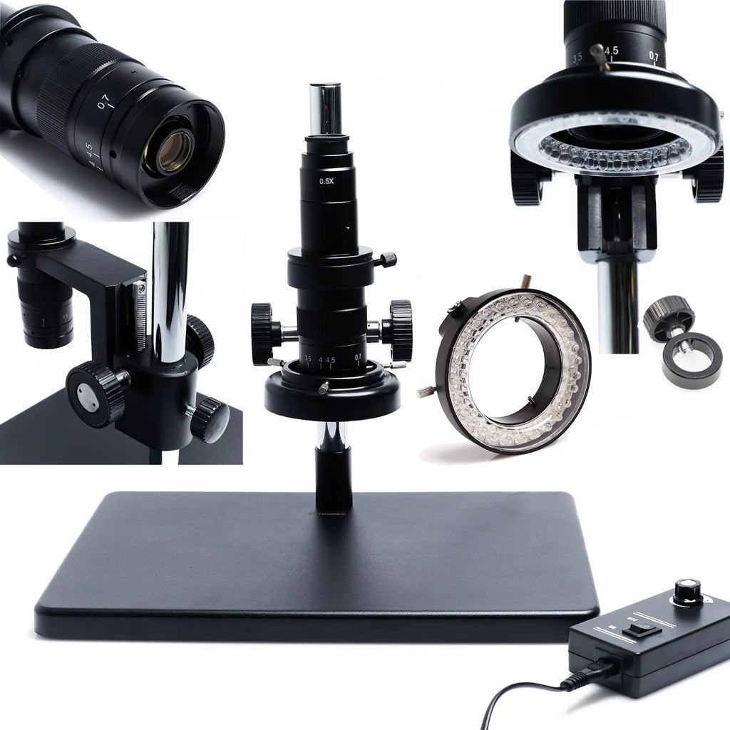 10A Digital C Mount 7X-180X Monocular Industrial Microscope