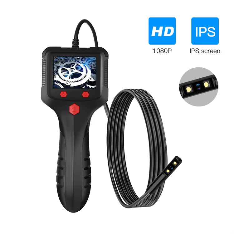 2.4 Inch Industry Endoscope Screen 1080p USB Handheld Digital Endoscope Inspection Camera With Rigid Cable