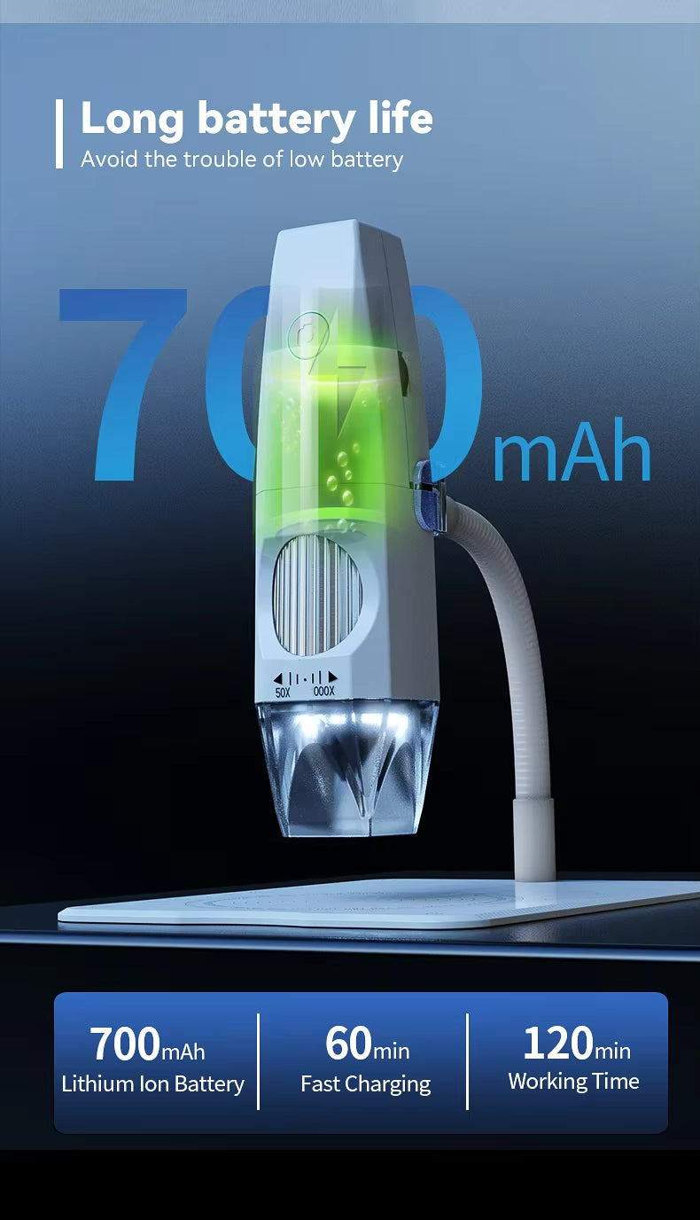 1080p 2m 8 Led Usb Wifi Microscope Digital Small Wireless Portable Digital Microscope for Electronics Pcb Mobile Phone Repair