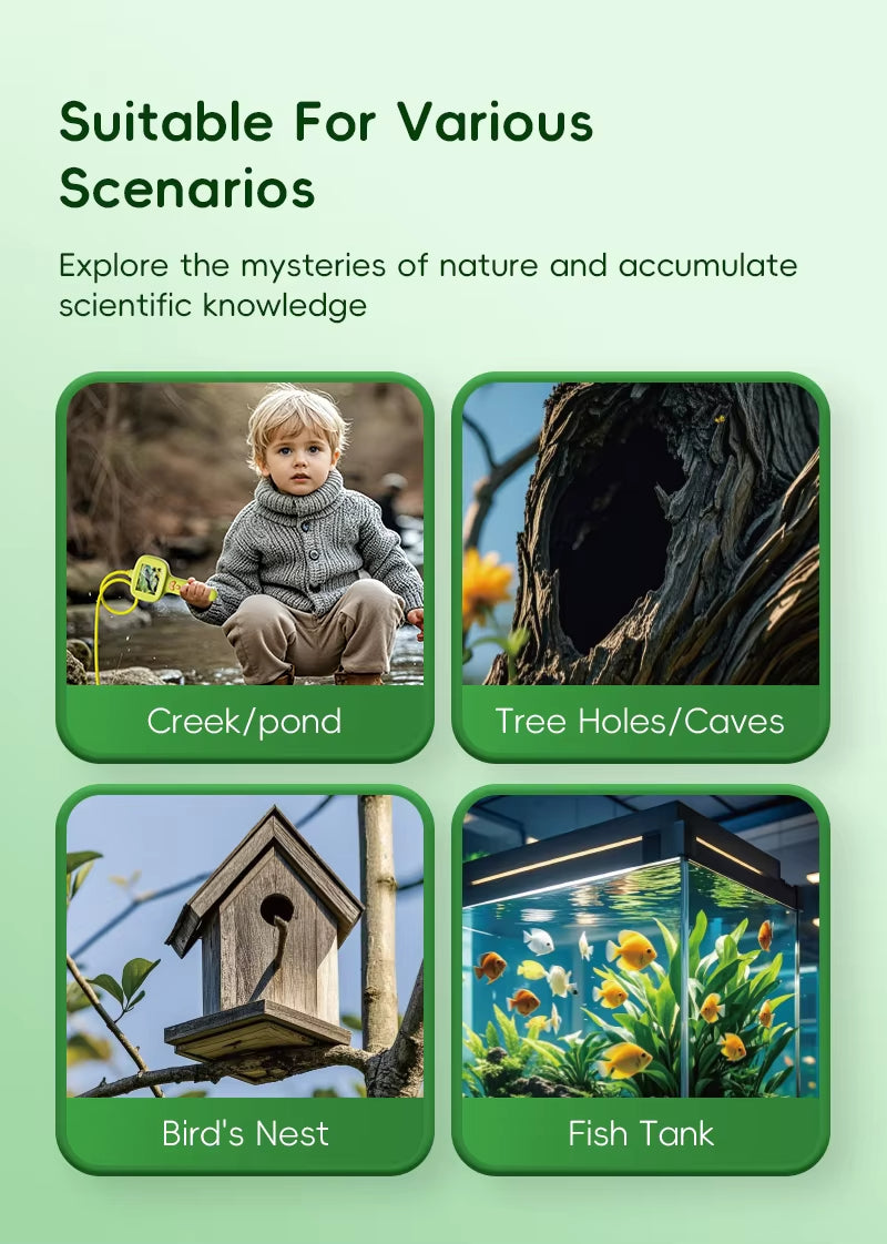 2.4 Inch HD Portable Digital Inspection Camera for Kids Big Eyes Frog Design Cheap Mini Smart Borescope