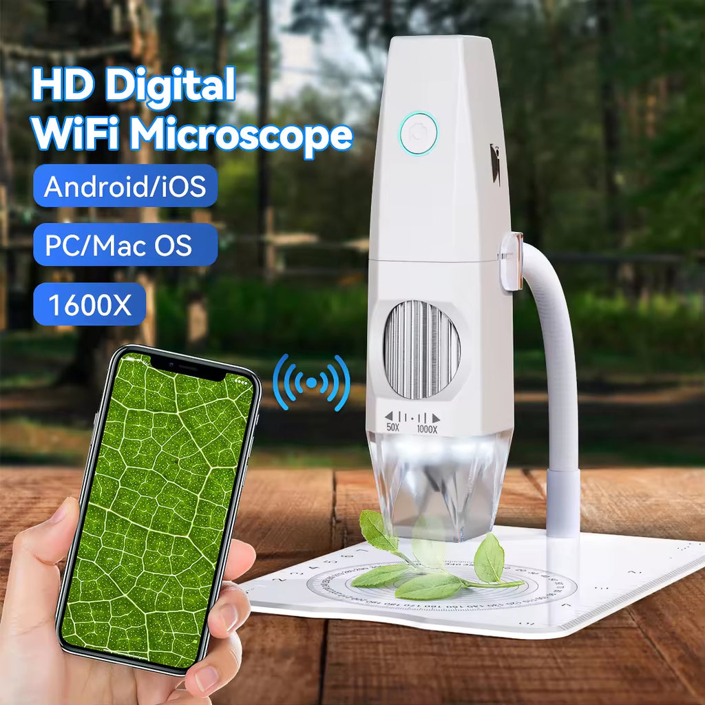 1080p 2m 8 Led Usb Wifi Microscope Digital Small Wireless Portable Digital Microscope for Electronics Pcb Mobile Phone Repair