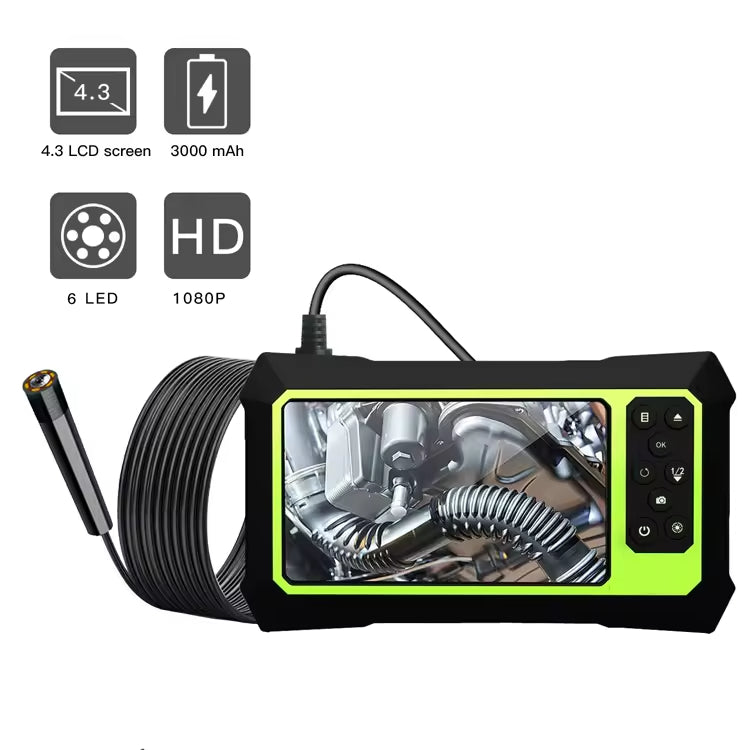 10M Single Lens Waterproof 4.3 Inch LCD Screen Snake Camera Digital Borescope Inspection Camera Industrial Endoscope