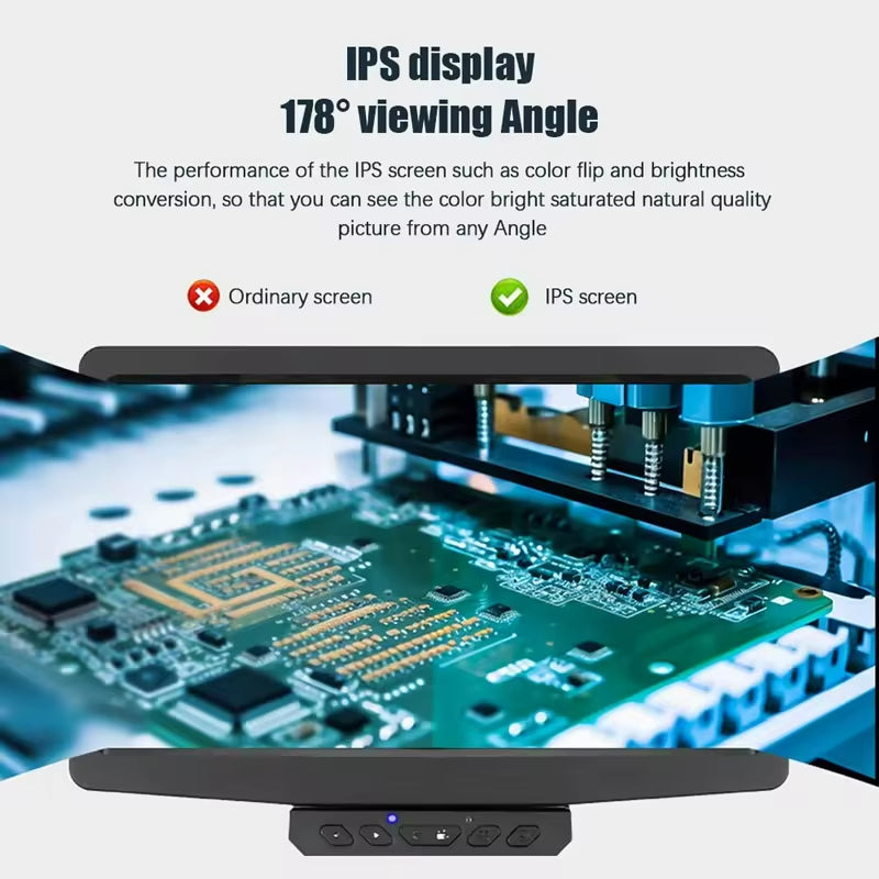 10.1 Inch Desktop Digital Microscope for Adults 50X-1600X Magnification IPS Screen 8MP Photo 1080P Video