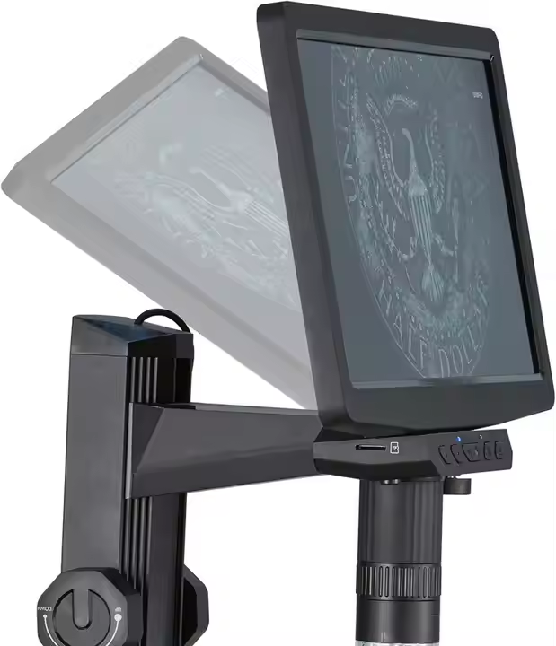 10.1 Inch Desktop Digital Microscope for Adults 50X-1600X Magnification IPS Screen 8MP Photo 1080P Video